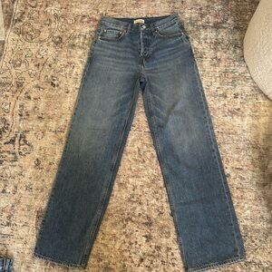 GRLFRND Bella low rise jeans in gramercy park